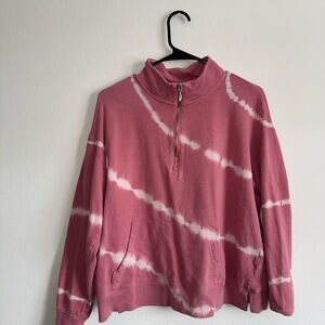Pink Tie-Dye Women's Sweater